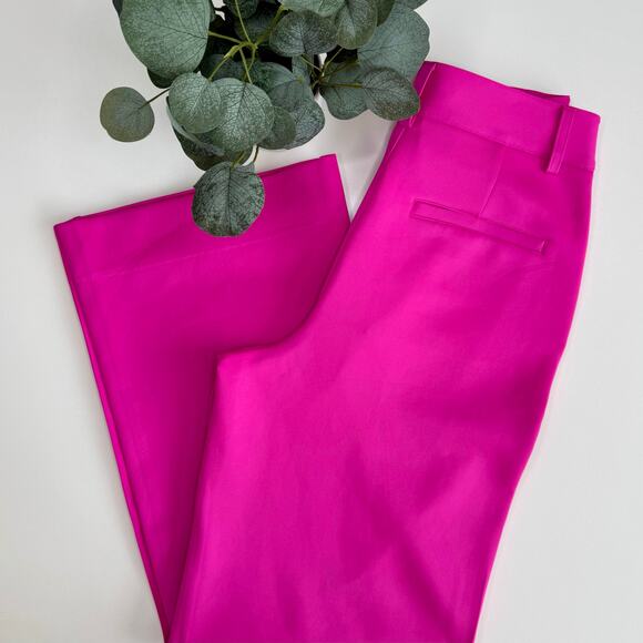 Good American | Fuchsia Pink Scuba Trouser Pants - Picture 2 of 7